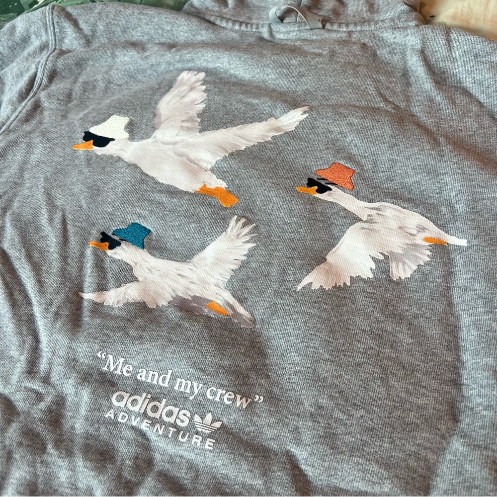 Adidas Adventure “Me and my Crew” Bird Flock Hoodie
